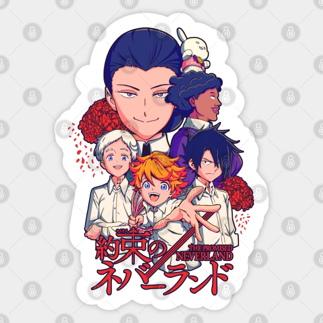 The Promised Neverland Sticker by ArtMoore98